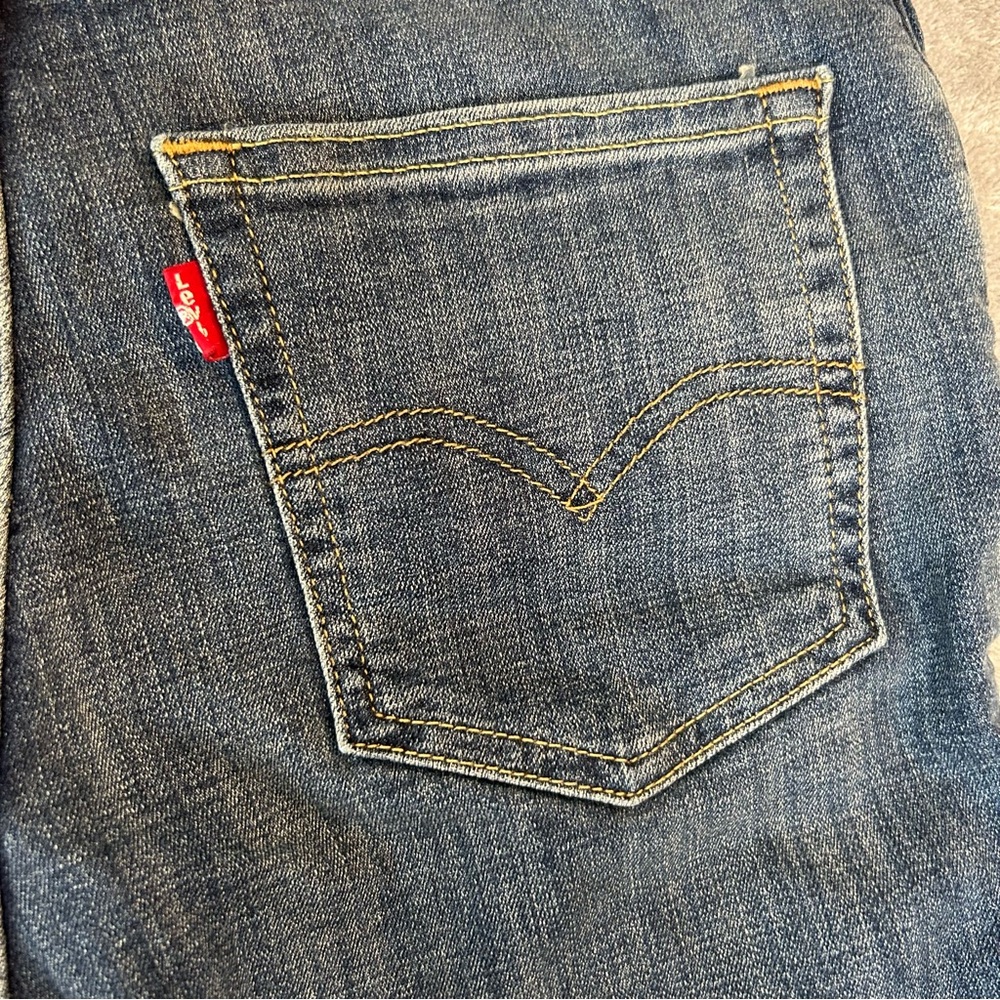 725 High Rise Bootcut Women's High Rise Wide Legs Levis Jeans Color Blue Size 28 - Picture 9 of 16